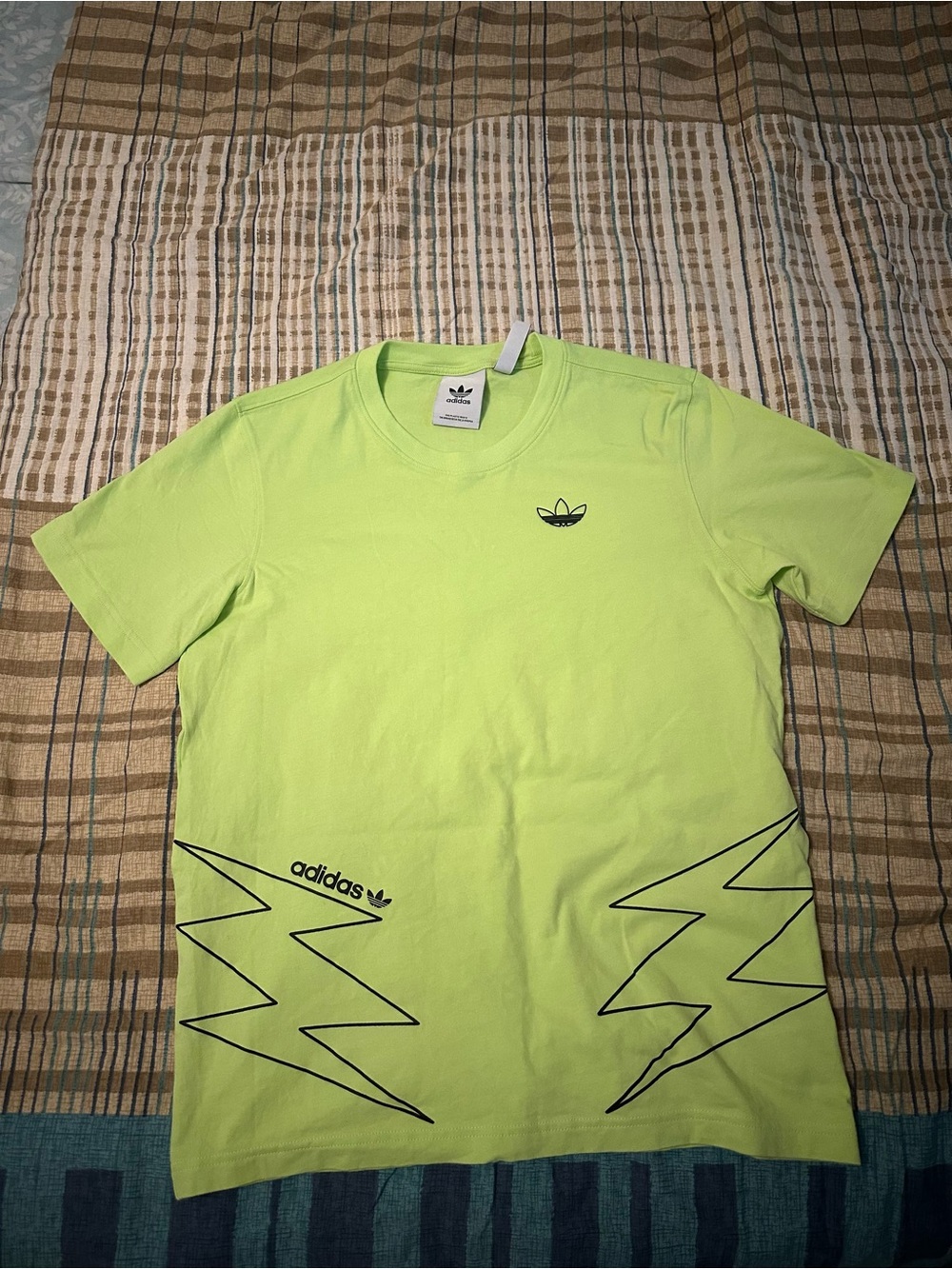 Adidas Men’s Neon Green Graphic Tee